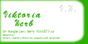 viktoria werb business card